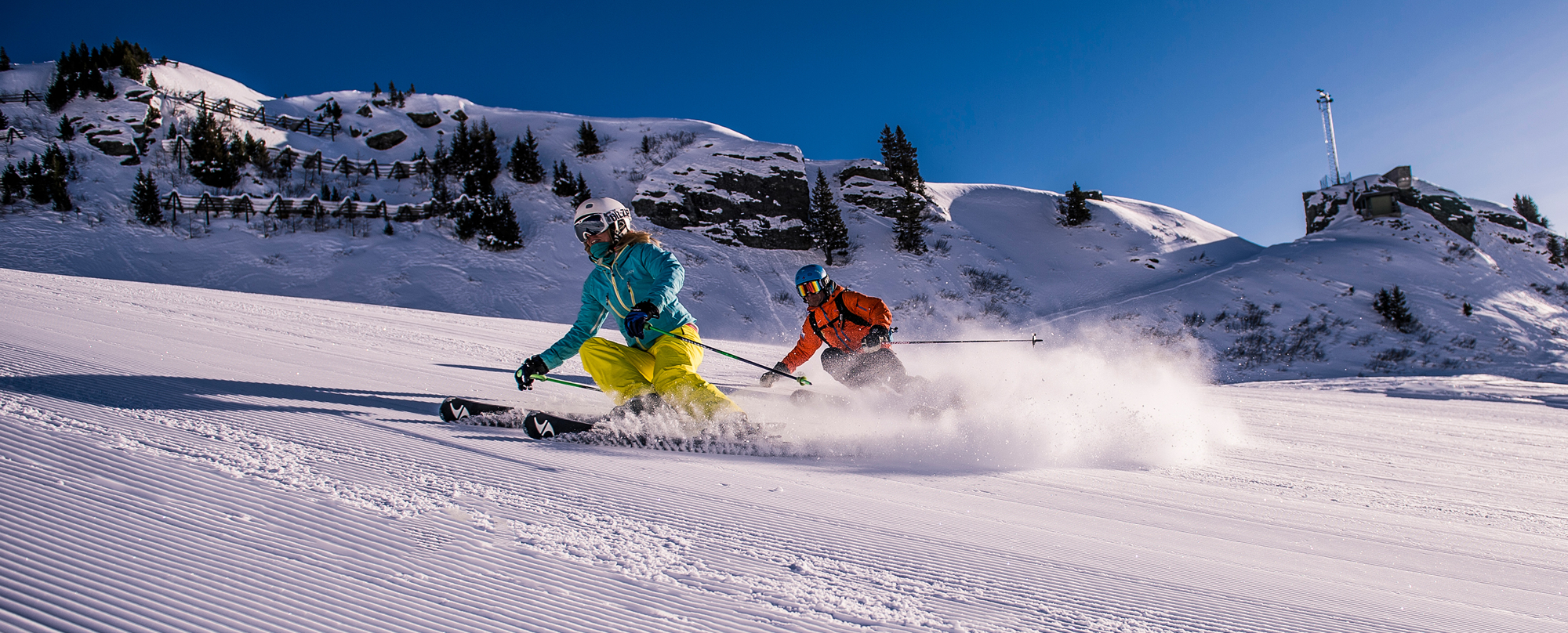 Ski technique, safety on the mountains