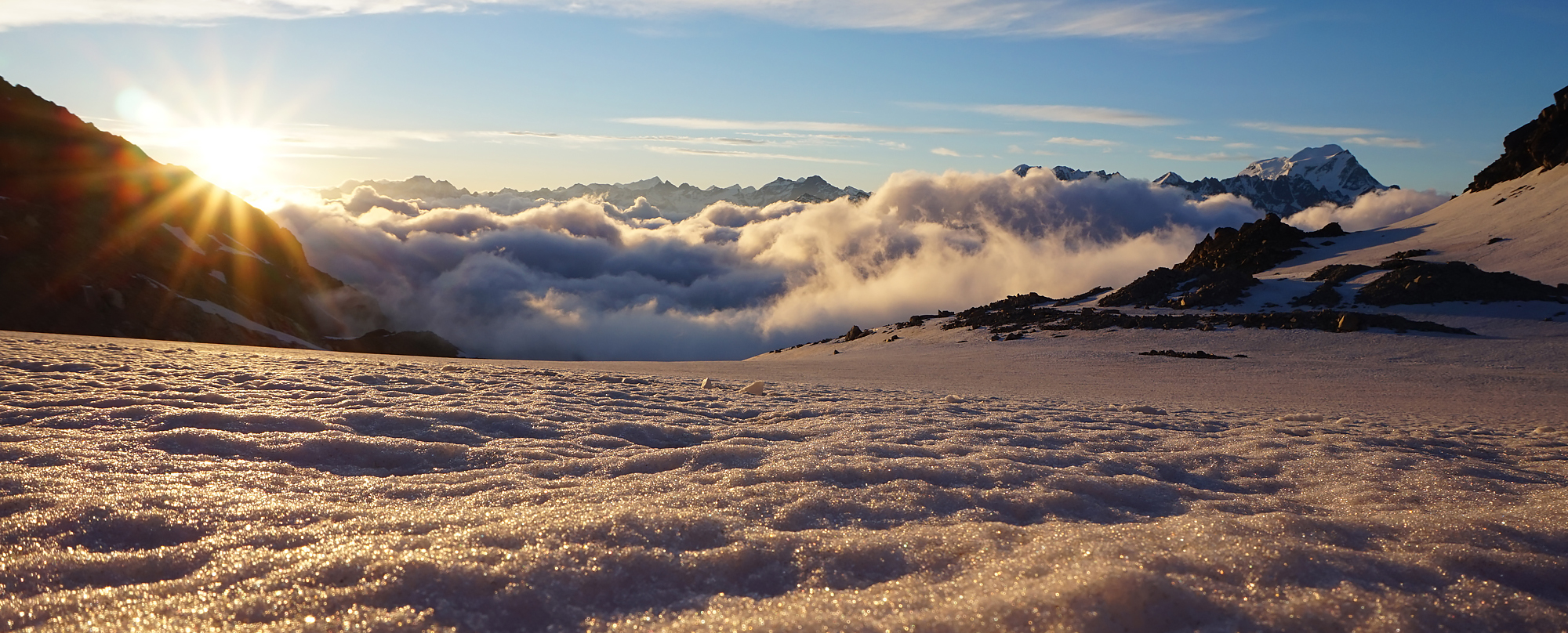 Winter landscape mountains